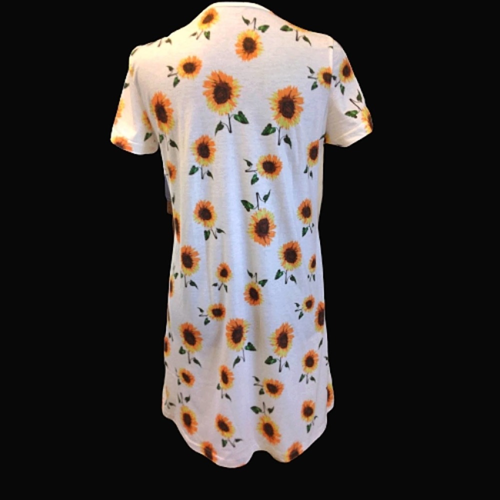 SHEIN Sunflower printed tunic dress Size Small - Picture 5 of 11
